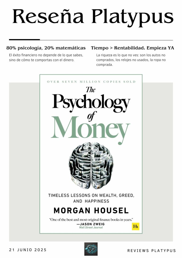 The Psychology of Money – Morgan Housel | Lecciones atemporales sobre riqueza